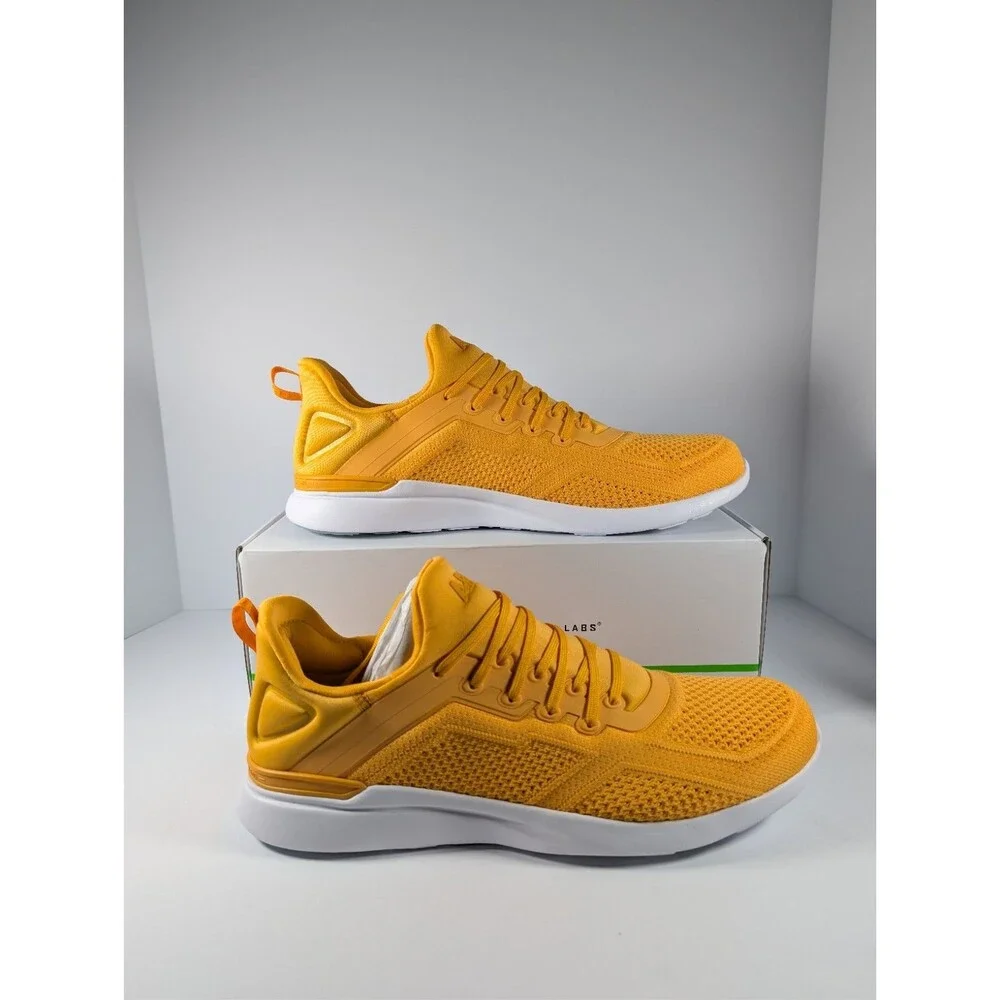 APL TechLoom Tracer Men's Size 12 Mango Yellow Training Shoe - New in Box - Picture 2 of 12